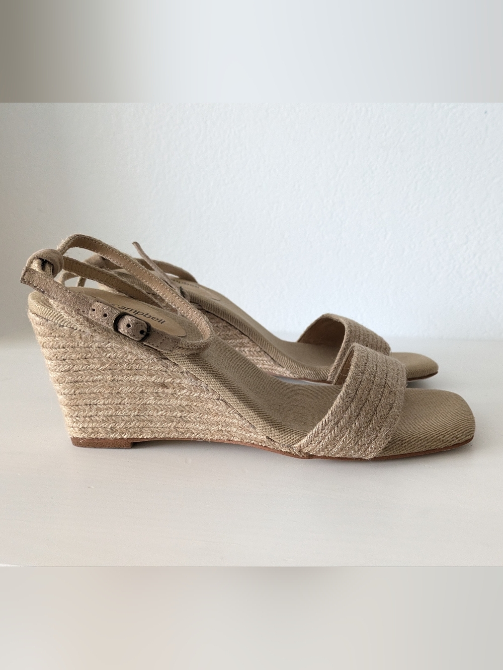 Jeffrey Campbell Sailboat Beige Braided Strap Sandals